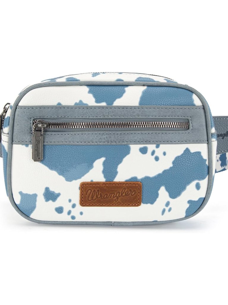Wrangler Waist Pack For Women Cow Print Fanny Pack Crossbody Belt Bag With Adjus